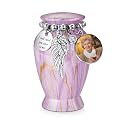 Memorials Small Urns for Human Ashes Keepsake Aluminum Mini Urns for Ashes with Angel Wing Charm Decorative Burial Urn Funeral Cremation Urns for Women and Men (Pink, Customizable)