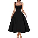 Memoriesea Women's Swing A Line Wedding Guest Party Midi Dress