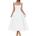 Memoriesea Women's Swing A Line Wedding Guest Party Midi Dress