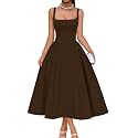 Memoriesea Women's Swing A Line Wedding Guest Party Midi Dress