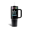 The Memory Company Officially Licensed NFL - Dallas Cowboys 40oz Iridescent Tumbler with Handle