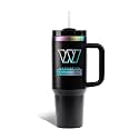 The Memory Company Officially Licensed NFL - Washington Commanders 40oz Iridescent Tumbler with Handle