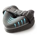 Memory Foam Knee Pillow for Side Sleepers Hip Pain with Adjustable Strap - Between Leg Pillow for Side Sleeping - Sciatica Pain Relief Support for Back, Knees, Joints, and Spine Alignment Cushion