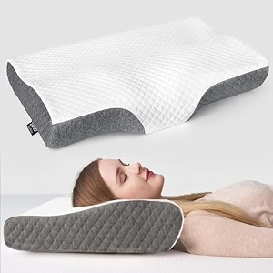memory foam pillow contour cervical orthopedic memory foam pillows supports neck pain and shoulder pain for sleeping ergonomic cervical pillow neck support pillow for side back