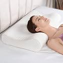 Memory Foam Pillow, Contour Cervical Orthopedic Memory Foam Pillows Supports Neck Pain and Shoulder Pain for Sleeping, Ergonomic Cervical Pillow Neck Support Pillow for Side Back'