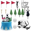 MEMOVAN 2026 New Golf Cake Decorations Golf Birthday Cake Toppers