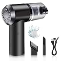 Portable Mini Car Vacuum Cleaner with,USB Rechargeable Wireless Handheld Car Vacuum Cleaner Traveling, Camping Reusable,Portable,Rechargeable Vacuum (2 in 1)