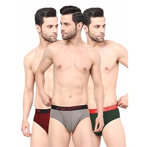 men 100 combed cotton outer elastic self design briefs_ n redz
