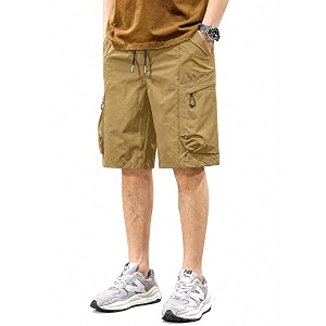 Mens 100 Pure Cotton Cargo Shorts