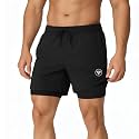 Men39s 2 in 1 Active Dual Shorts