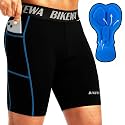 Men's 4D Padded Bike Shorts Cycling Underwear Biking Bicycle Padding Shorts for Men Side Pockets