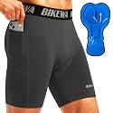 Men's 4D Padded Bike Shorts Cycling Underwear Biking Bicycle Padding Shorts for Men Side Pockets