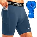 Men's 4D Padded Bike Shorts Cycling Underwear Biking Bicycle Padding Shorts for Men Side Pockets