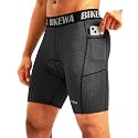 Men's 4D Padded Bike Shorts Cycling Underwear Biking Bicycle Padding Shorts for Men Side Pockets