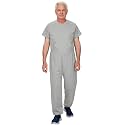 Men's Adaptive Anti-Strip Jumpsuit Dementia Alzheimer Special Needs Adult