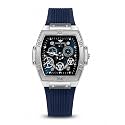 Men39s Analog Watch with Skeleton Dial Rose