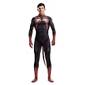 Men's Animal Bodysuit Costume with Big Tail Print Petsuit Spandex Furry Jumpsuit Cosplay Halloween Party