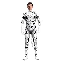 Men's Animal Bodysuit Costume with Big Tail Print Petsuit Spandex Furry Jumpsuit Cosplay Halloween Party
