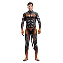 Men's Animal Bodysuit Costume with Big Tail Print Petsuit Spandex Furry Jumpsuit Cosplay Halloween Party