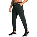 Men's Athletic Joggers Stretch Sweatpants with Zipper Pockets Running Workout Gym Track Golf Pants for Men