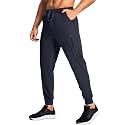 Men's Athletic Joggers Stretch Sweatpants with Zipper Pockets Running Workout Gym Track Golf Pants for Men