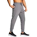 Men's Athletic Joggers Stretch Sweatpants with Zipper Pockets Running Workout Gym Track Golf Pants for Men