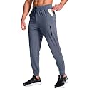 Men's Athletic Joggers Stretch Sweatpants with Zipper Pockets Running Workout Gym Track Golf Pants for Men