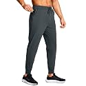 Men's Athletic Joggers Stretch Sweatpants with Zipper Pockets Running Workout Gym Track Golf Pants for Men