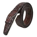 Men39s BeltAlligator Belt Cowhide Crocodile Print Belt