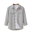 Men39s Black Casual Shirt Long Sleeve Dual