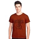 Men39s Black T-Shirt with Om Symbol Print