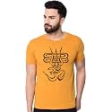 Men39s Black T-Shirt with Om Symbol Print
