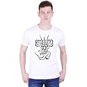 Men39s Black T-Shirt with Om Symbol Print
