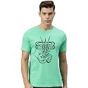 Men39s Black T-Shirt with Om Symbol Print