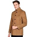 Men39s Black Trench Coat Regular Fit Notch