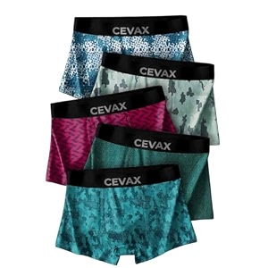 Mens Boxer Briefs Premium Cotton Stretch 5-Pack