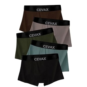 Mens Boxer Briefs Premium Cotton Stretch 5-Pack