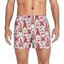 Men's Boxer Shorts Cotton Loose Underwear with Button Fly