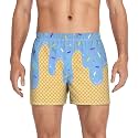 Men's Boxer Shorts Cotton Loose Underwear with Button Fly