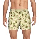 Men's Boxer Shorts Cotton Loose Underwear with Button Fly