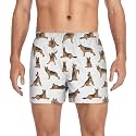 Men's Boxer Shorts Cotton Loose Underwear with Button Fly
