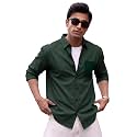 Men39s Brown Solid Full Sleeve Casual Shirt