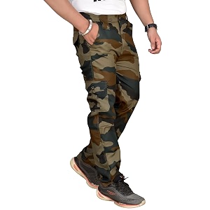 Mens Camouflage Army Military Print Cargo Pants