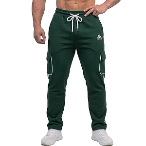 Mens Cargo Track Pants with Side Piping