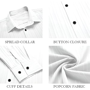 Mens Casual Button Down Shirts Long Sleeve