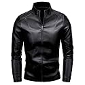 Men's Casual Faux Leather Jacket