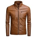 Men's Casual Faux Leather Jacket