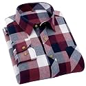 Men39s Casual Flannel Shirt Long Sleeve Plaid