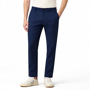 Mens Casual Regular Fit Cotton Pants