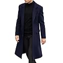 Men39s Casual Trench Coat Slim Fit Notched